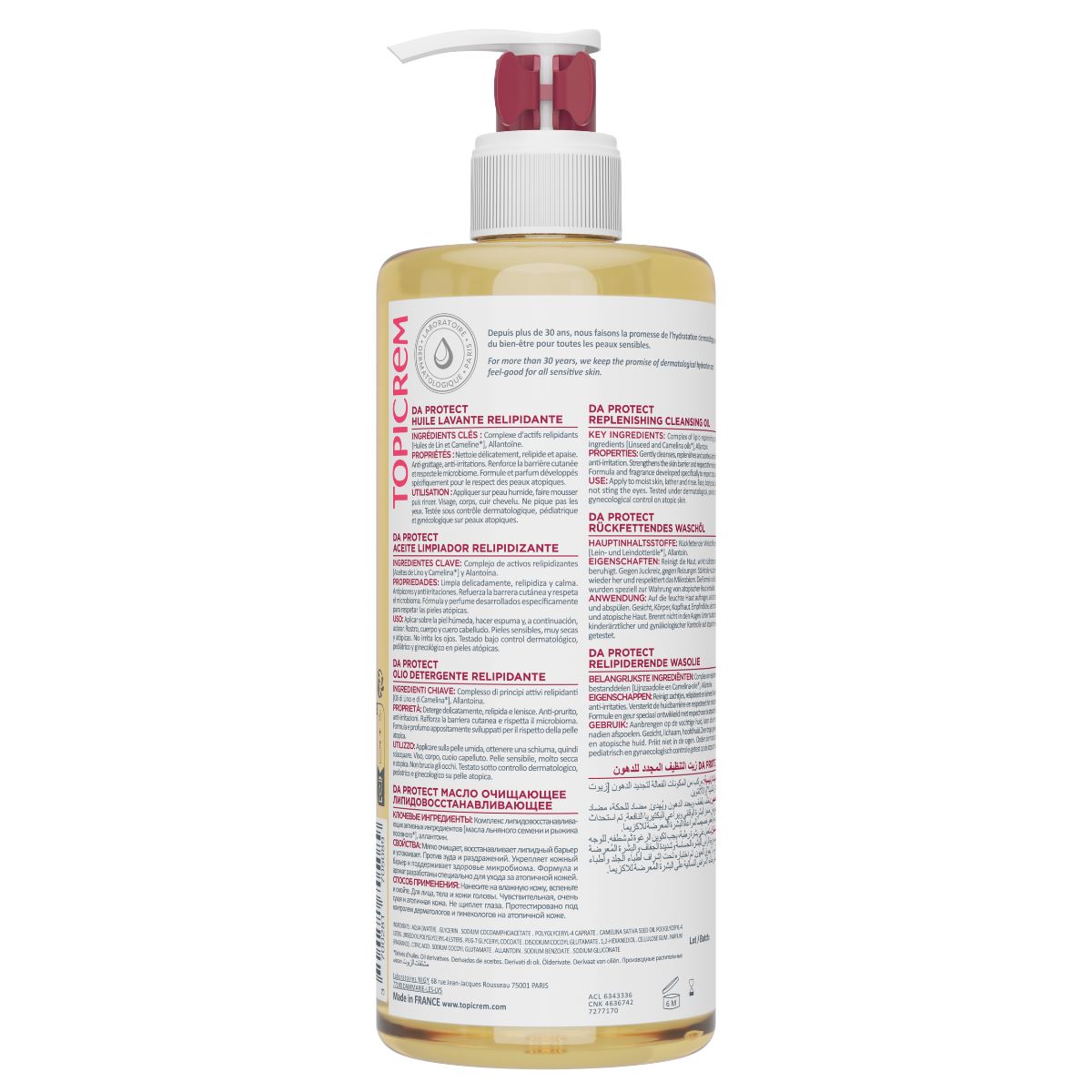Aceite Limpiador Relipidizante - DA PROTECT